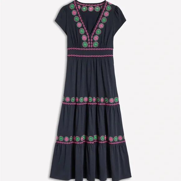 Boden Eloise Embroidered Midi Dress - Picture 3 of 7
